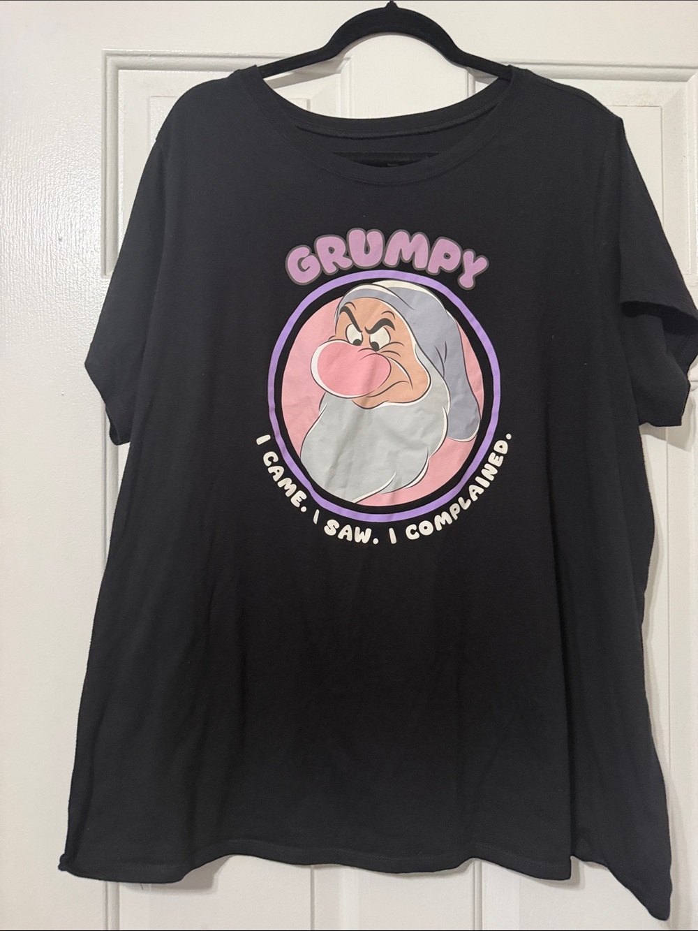 torrid Black Grumpy Graphic Tee with Pink Accents